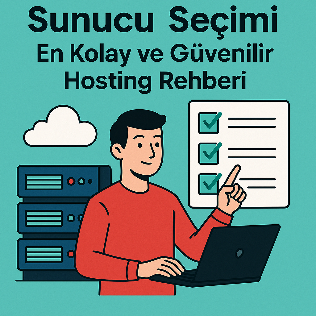 Generate a high-quality, relevant image prompt for an article about: Sunucu Seçimi: En Kolay ve Gü